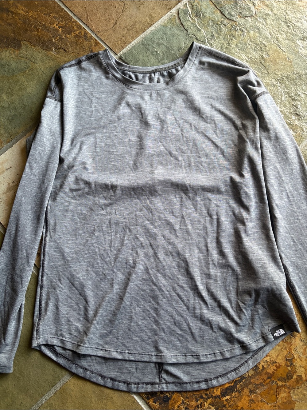 The North Face Women's Light Grey Long-Sleeve Crew